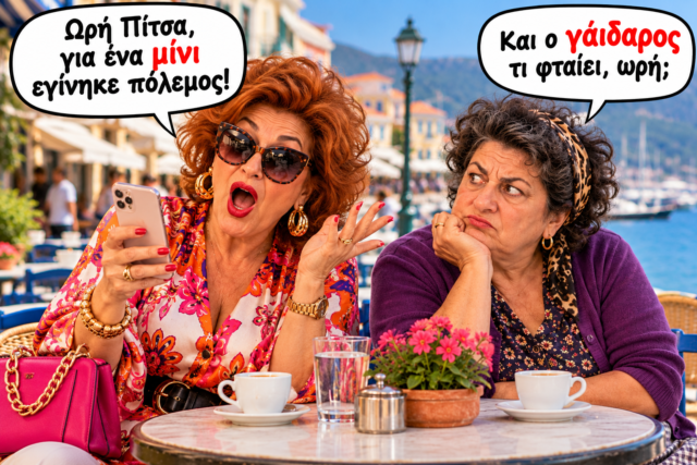 Κουβέντα με θέα στο λιμάνι