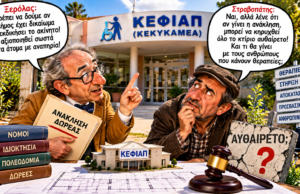 Ο Ξερόλας και ο Στραβοπάτης: «Το ΚΕΦΙΑΠ, το αυθαίρετο και η αντιπολίτευση που βλέπει καταστροφές»