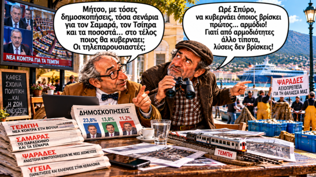 Πολιτική σάτιρα στο λιμάνι