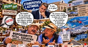 Στραβοπάτης και Ξερόλας: «Ο Μητσοτάκης πουλάει σταθερότητα, ο Καππάτος μετράει εκατομμύρια κι ο Κουρής ψάχνει τριακόσια μέτρα μπογιά!» 🤣