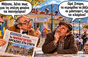 «Στραβοπάτης και Ξερόλας»: Οι μάστορες στη στέγη, τα κλαρίνα στο άρθρο και τα κεραμίδια στην πολιτική!